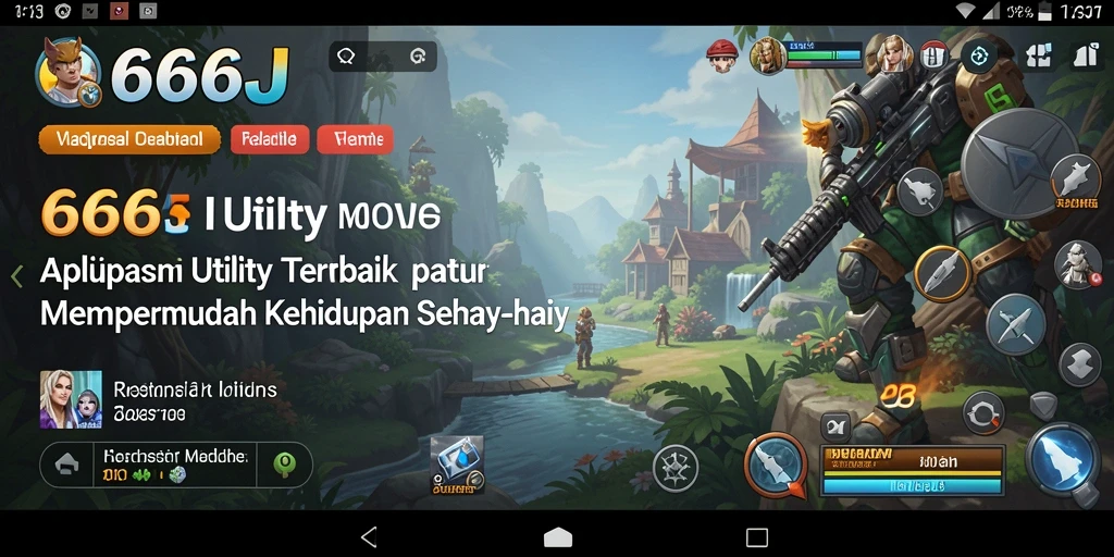 Tampilan antarmuka 666J yang user-friendly untuk aplikasi Utility.