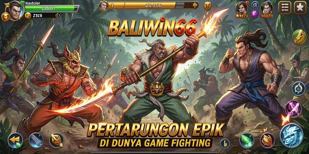 Screenshot utama BALIWIN66 menunjukkan aksi intens pertarungan yang menegangkan.