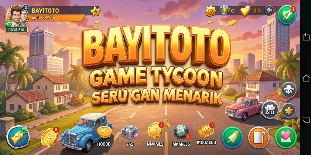 Tampilan gameplay seru BAYITOTO dengan berbagai bisnis yang diatur.