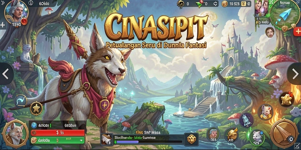 Gameplay CINASIPIT yang seru dalam dunia petualangan.