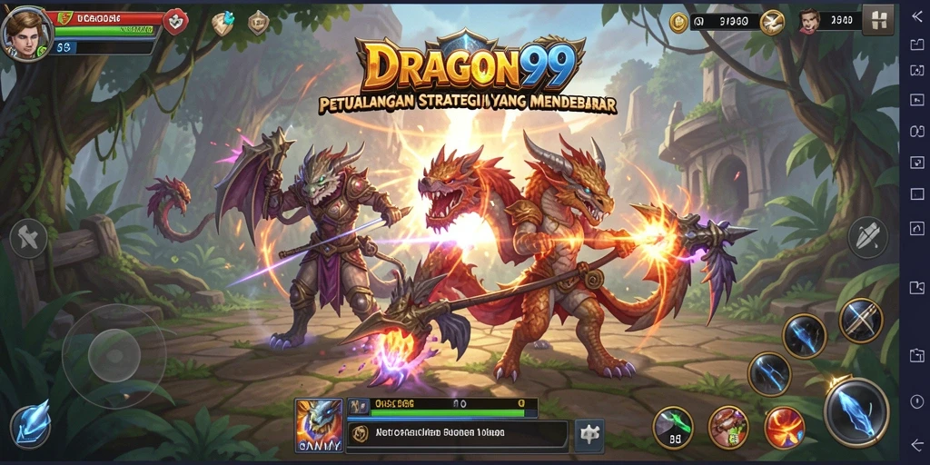 Tangkapan layar gameplay strategi yang menegangkan dan mendebarkan.