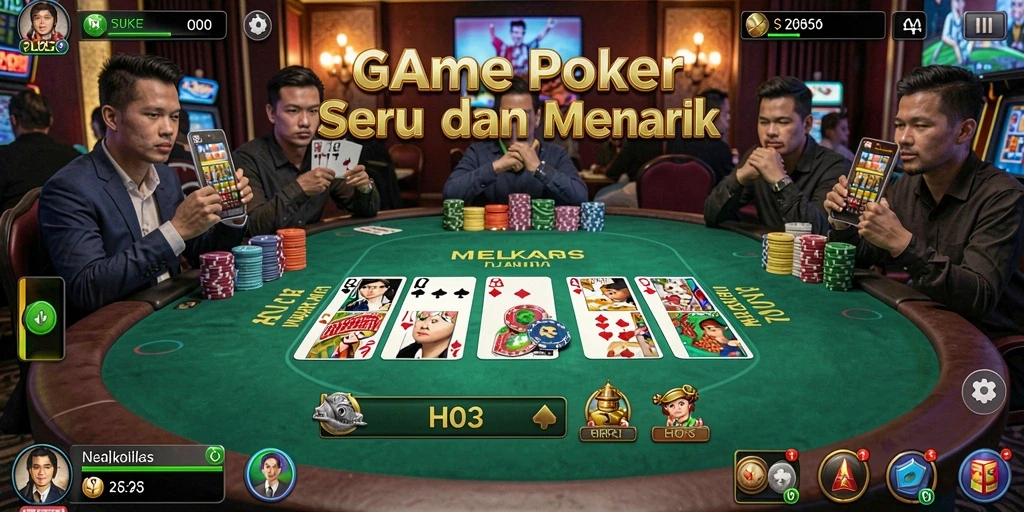 Gameplay mendebarkan di H03 dengan momen-momen Poker seru.