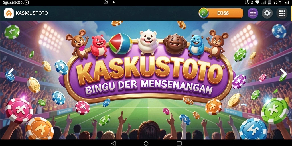 Screenshot menunjukkan aksi seru permainan Bingo di KASKUSTOTO.