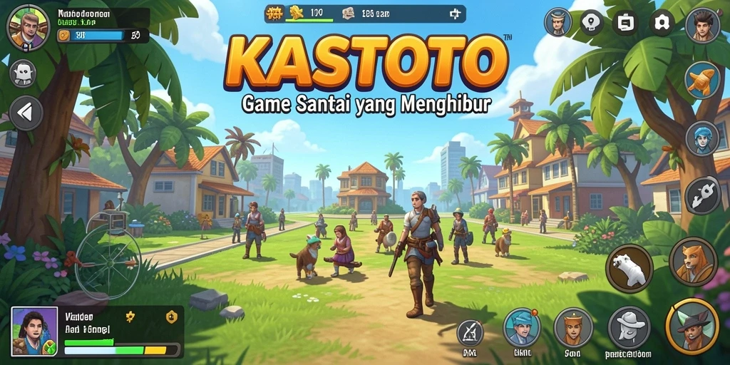 Tampilan gameplay KASTOTO yang seru dan menarik.