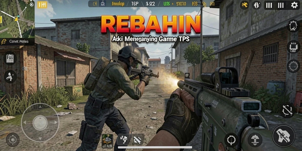Gameplay seru di REBAHIN dengan aksi tembak-menembak yang mendebarkan.
